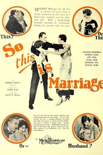 So This Is Marriage? (1924)